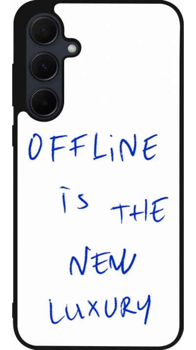 Coque Samsung Galaxy A35 5G - Silicone rigide noir Offline is the new luxury