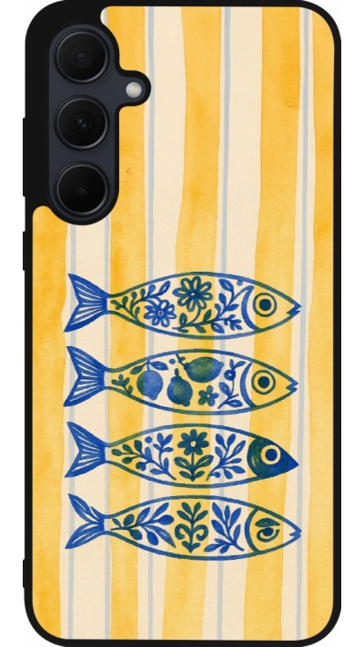 Coque Samsung Galaxy A35 5G - Silicone rigide noir Portuguese fish 2026