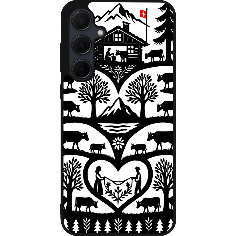 Samsung Galaxy A35 5G Case Hülle - Silikon schwarz Poya Schweiz 2