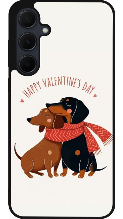 Samsung Galaxy A35 5G Case Hülle - Silikon schwarz Saint Valentines Day 26 Happy Valentine