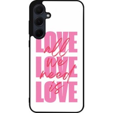 Coque Samsung Galaxy A35 5G - Silicone rigide noir Saint Valentines Day 26 Love all we need is
