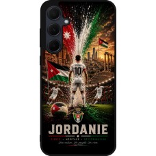 Coque Samsung Galaxy A35 5G - Silicone rigide noir Football Jordanie splash 2026