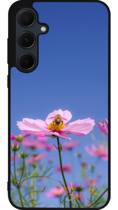 Coque Samsung Galaxy A35 5G - Silicone rigide noir Bee on a flower 2026