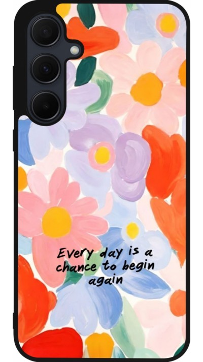 Coque Samsung Galaxy A35 5G - Silicone rigide noir Every day is a chance 2026