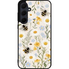 Coque Samsung Galaxy A35 5G - Silicone rigide noir Pattern bees 2026
