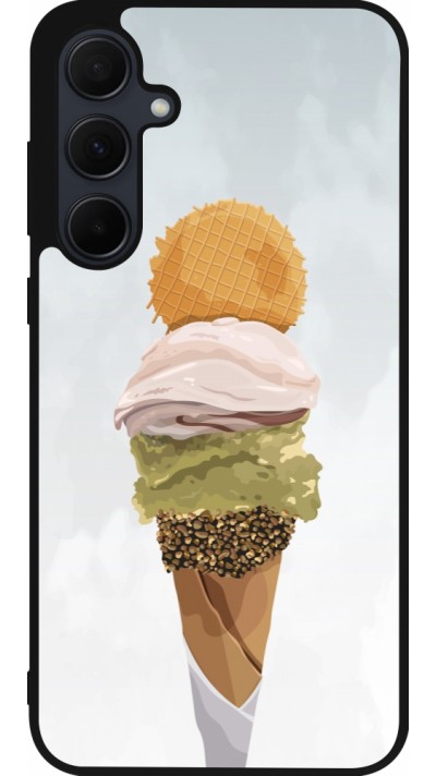 Coque Samsung Galaxy A35 5G - Silicone rigide noir Summer 2025 Cornet