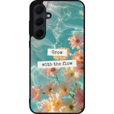 Coque Samsung Galaxy A35 5G - Silicone rigide noir Summer 2025 Grow with the flow