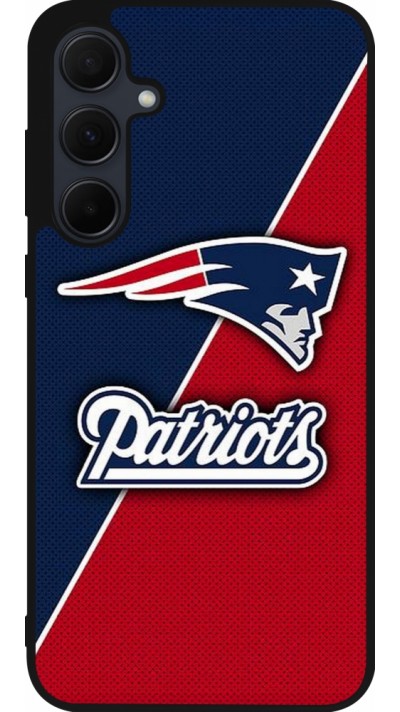 Coque Samsung Galaxy A35 5G - Silicone rigide noir Super Bowl 26 Patriots 1
