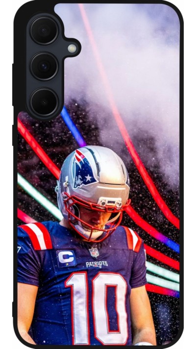 Coque Samsung Galaxy A35 5G - Silicone rigide noir Super Bowl 26 Patriots 3