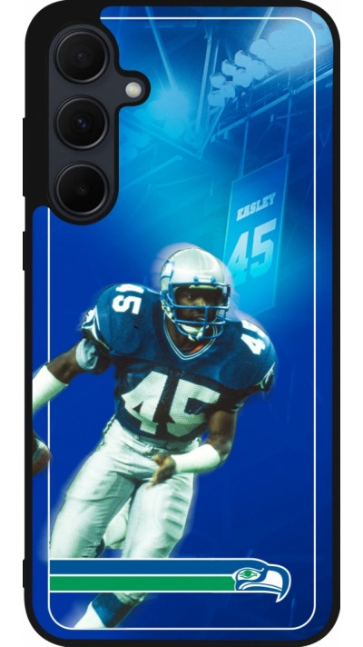 Coque Samsung Galaxy A35 5G - Silicone rigide noir Super Bowl 26 Seattle 1