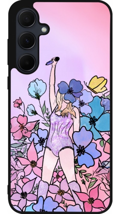 Coque Samsung Galaxy A35 5G - Silicone rigide noir Taylor Swift Sketch - Pink