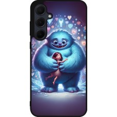 Coque Samsung Galaxy A35 5G - Silicone rigide noir Valentine 2024 Fluffy Love