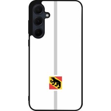 Coque Samsung Galaxy A36 - Silicone rigide noir Canton BE blanc