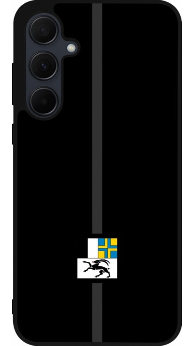 Coque Samsung Galaxy A36 - Silicone rigide noir Canton GR noir