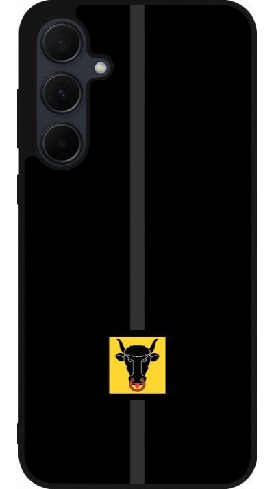 Coque Samsung Galaxy A36 - Silicone rigide noir Canton UR noir