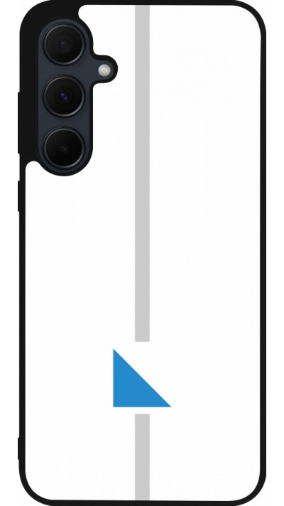 Coque Samsung Galaxy A36 - Silicone rigide noir Canton ZH blanc