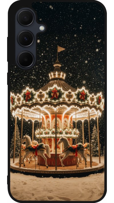 Samsung Galaxy A36 Case Hülle - Silikon schwarz Christmas 25 Carousel