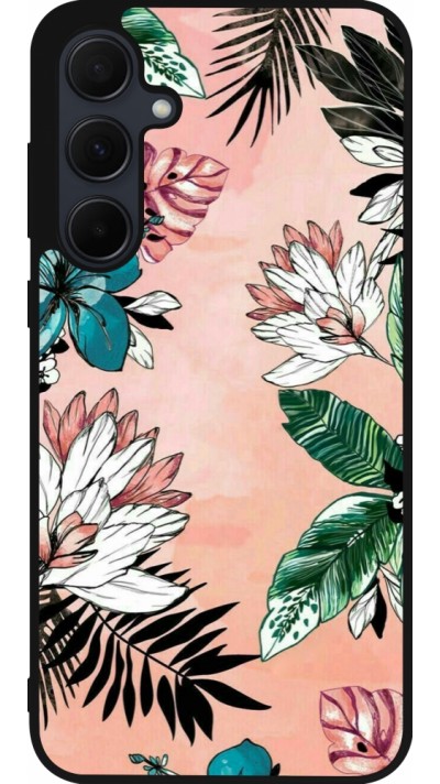 Coque Samsung Galaxy A36 - Silicone rigide noir Flowers Artprint