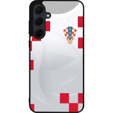 Coque Samsung Galaxy A36 - Silicone rigide noir Maillot de football Croatie 2022 personnalisable