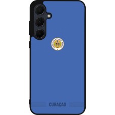 Coque Samsung Galaxy A36 - Silicone rigide noir Maillot de football Curaçao 2026 personnalisable