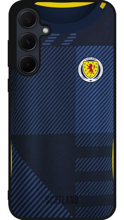 Coque Samsung Galaxy A36 - Silicone rigide noir Maillot de football Ecosse personnalisable