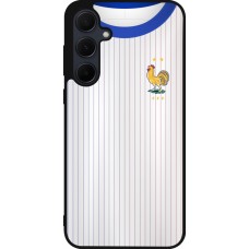 Coque Samsung Galaxy A36 - Silicone rigide noir Maillot de football France Extérieur personnalisable