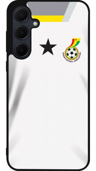 Coque Samsung Galaxy A36 - Silicone rigide noir Maillot de football Ghana 2022 personnalisable