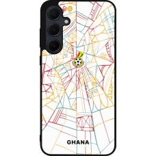 Coque Samsung Galaxy A36 - Silicone rigide noir Maillot de football Ghana 2026 personnalisable