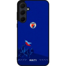 Coque Samsung Galaxy A36 - Silicone rigide noir Maillot de football Haiti 2026 personnalisable
