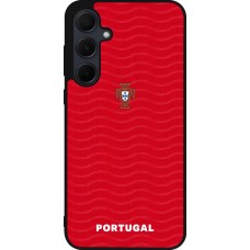 Coque Samsung Galaxy A36 - Silicone rigide noir Maillot de football Portugal 2026 personnalisable