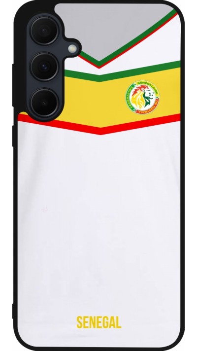 Coque Samsung Galaxy A36 - Silicone rigide noir Maillot de football Senegal 2022 personnalisable