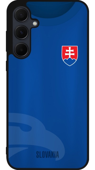 Coque Samsung Galaxy A36 - Silicone rigide noir Maillot de football Slovaquie