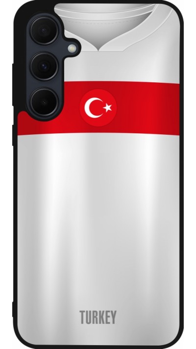 Coque Samsung Galaxy A36 - Silicone rigide noir Maillot de football Turquie personnalisable