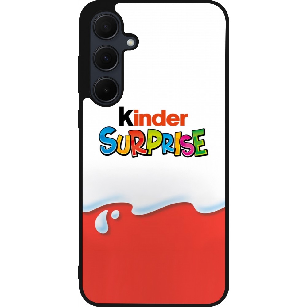Coque Samsung Galaxy A36 - Silicone rigide noir Kinder Surprise