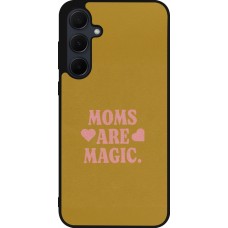 Samsung Galaxy A36 Case Hülle - Silikon schwarz Mom 2026 Are Magic