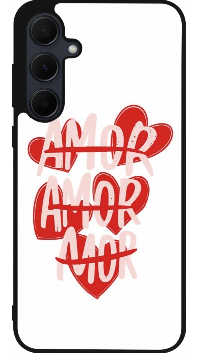 Samsung Galaxy A36 Case Hülle - Silikon schwarz Saint Valentines Day 26 Amor