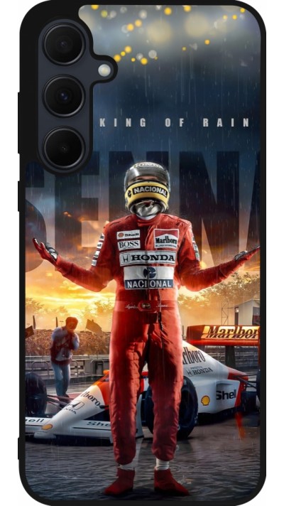 Coque Samsung Galaxy A36 - Silicone rigide noir Senna The King of Rain