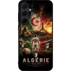 Coque Samsung Galaxy A36 - Silicone rigide noir Football Algérie splash 2026