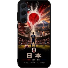 Coque Samsung Galaxy A36 - Silicone rigide noir Football Japon splash 2026