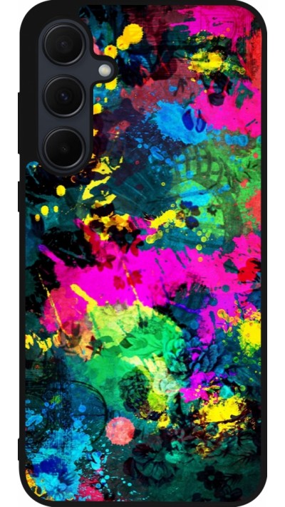 Coque Samsung Galaxy A36 - Silicone rigide noir Splash paint