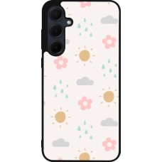 Coque Samsung Galaxy A36 - Silicone rigide noir Spring 23 weather