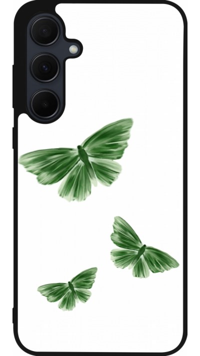 Samsung Galaxy A36 Case Hülle - Silikon schwarz Butterflies Spring 2026