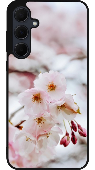 Samsung Galaxy A36 Case Hülle - Silikon schwarz Cherry tree Spring 2026