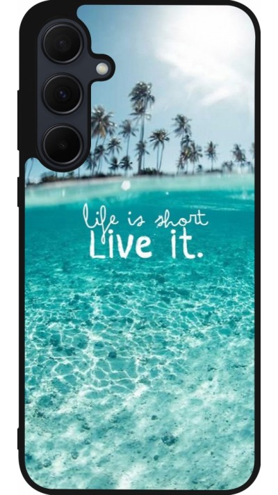 Coque Samsung Galaxy A36 - Silicone rigide noir Summer 18 24
