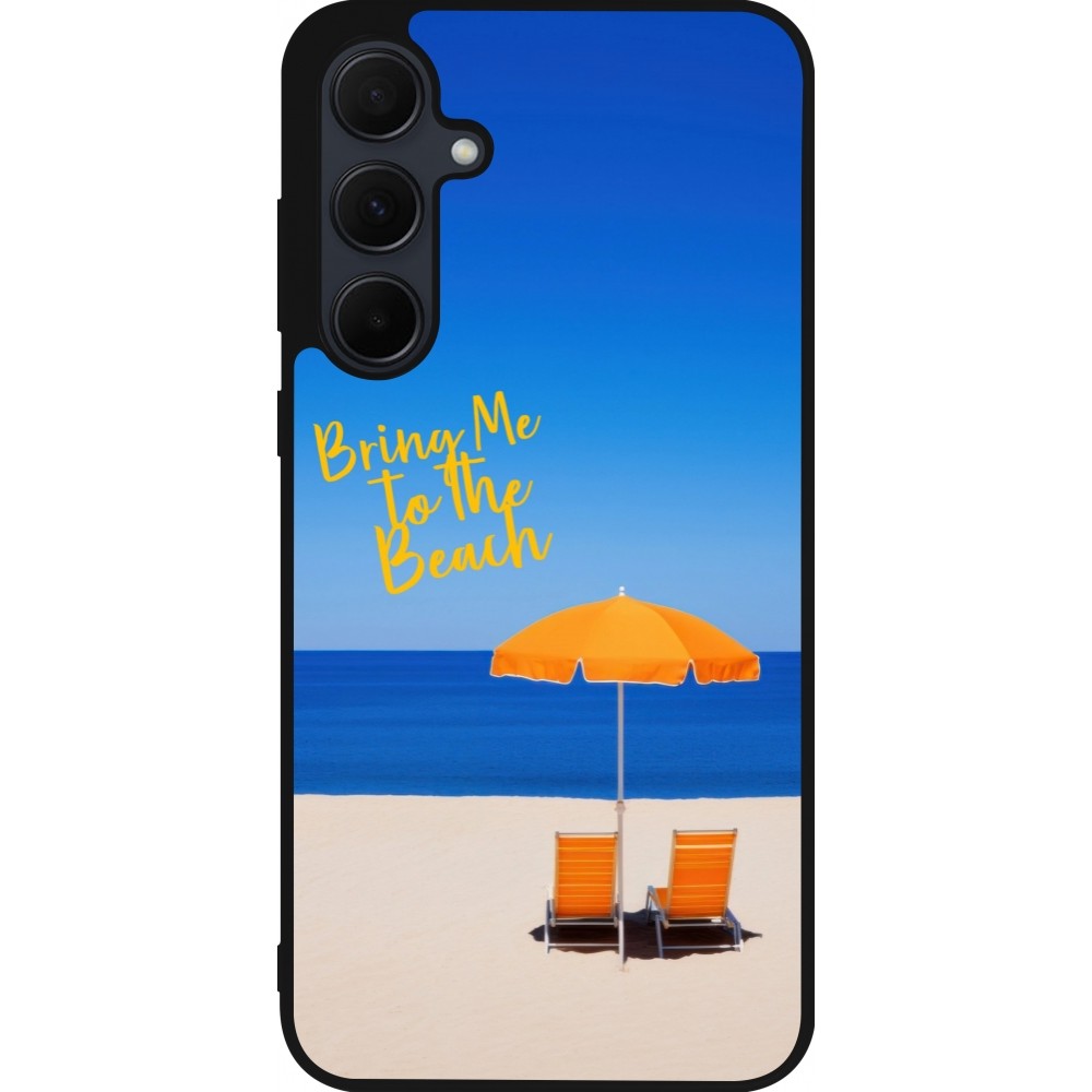 Coque Samsung Galaxy A36 - Silicone rigide noir Summer 2025 Bring me to the beach