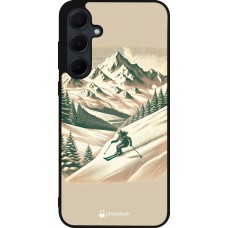 Coque Samsung Galaxy A36 - Silicone rigide noir Vintage Ski Mountain
