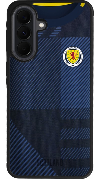 Coque Samsung Galaxy A37 - Silicone rigide noir Maillot de football Ecosse personnalisable