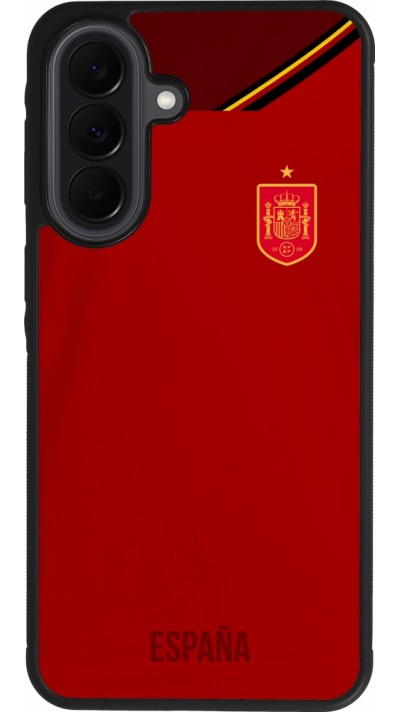 Coque Samsung Galaxy A37 - Silicone rigide noir Maillot de football Espagne 2022 personnalisable