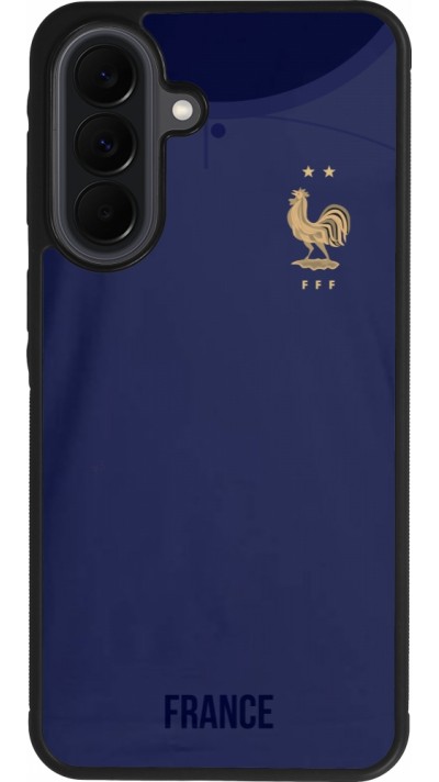 Coque Samsung Galaxy A37 - Silicone rigide noir Maillot de football France 2022 personnalisable