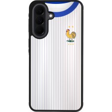 Coque Samsung Galaxy A37 - Silicone rigide noir Maillot de football France Extérieur personnalisable